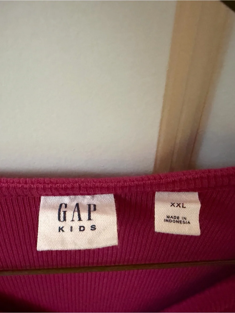 Girls GAP Long Sleeve A-Line Dress in Fuchsia